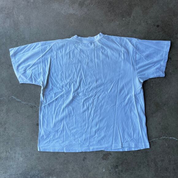 VINTAGE PICASSO DOVE OF PEACE BIRD ART TEE WHITE SHIRT MENS XL SUCCESSION 90S - Picture 2 of 6